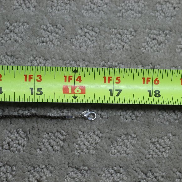 Cord Necklace with Beads & Metal Feather - Picture 4 of 5